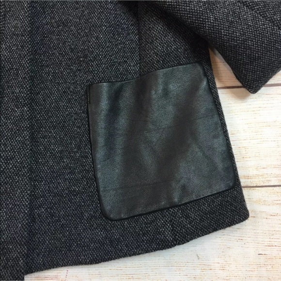 Theory Hilde wool & leather jacket 10 like new - Picture 5 of 8